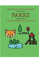 Coloring Book for 2 Year Olds (Parks)