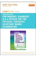 Saunders Q&A Review for the Physical Therapist Assistant Board Examination - Pageburst E-Book on Kno (Retail Access Card)