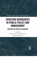 Crossing Boundaries in Public Policy and Management
