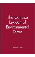 The Concise Lexicon of Environmental Terms