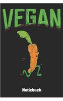 Vegan Notizbuch - Möhre