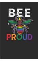 LGBT - Bee Proud: Graph Paper Notebook - LGBTQ Awareness Month Gift Idea