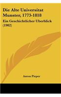 Alte Universitat Munster, 1773-1818