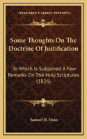 Some Thoughts On The Doctrine Of Justification