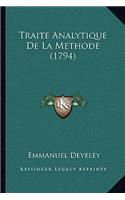 Traite Analytique De La Methode (1794)