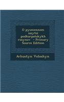 O Pysmennom Iazytsi Podkarpatskykh Rusynov - Primary Source Edition