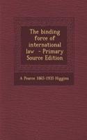 The Binding Force of International Law - Primary Source Edition