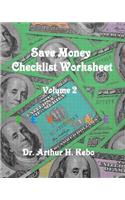 Save Money Checklist Worksheet - Volume 2: (English)