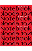 Graph Paper Notebook 1/2 inch squares 120 pages: Notebook not Ebook 8.5" x 11" graph paper notebook with 1/2 inch squares, perfect bound, ideal for graphs, math sums, composition notebook or even j