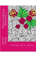 Flower Coloring Book Vol. 3