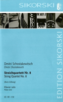 String Quartet No. 8: Arranged for Solo Piano