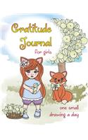 Gratitude Journal for Girls with One Small Drawing a Day