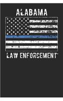 Alabama Law Enforcement: Blank Lined Notebook for Alabama Law Enforcement - 6x9 Inch - 120 Pages