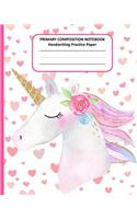 PRIMARY COMPOSITION NOTEBOOK Handwriting Practice Paper