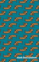 Blank Lined Notebook: Cute Dachshund Cover