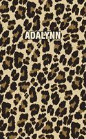 Adalynn: Personalized Notebook - Leopard Print (Animal Pattern). Blank College Ruled (Lined) Journal for Notes, Journaling, Diary Writing. Wildlife Theme Des