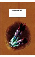 Composition Book: Native American Indian Painted Feathers Design Lined 6 X 9 College Ruled Paper Journal or Diary Unique Inspirational Gift for Friend or Teacher, End