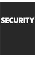 Security: Notebook - Journal - Diary - 110 Lined Page