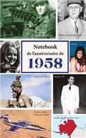 Notebook de l'Anniversaire de 1958: Une Excellente Alternative Pratique À Une Carte d'Anniversaire