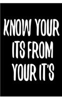 Know Your Its from Your It's
