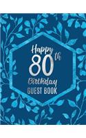 Happy 80th Birthday Guest Book