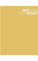 Dot Grid Note Book: Optimistic Yellow 90 Page 8.5 X 11 Dot Grid Bullet Note Book Journal