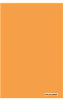 Classic Mole Notebook - Soild Orange (Lined Journal)