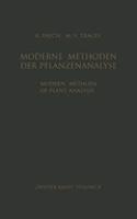 Modern Methods of Plant Analysis / Moderne Methoden Der Pflanzenanalyse