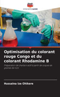 Optimisation du colorant rouge Congo et du colorant Rhodamine B