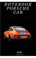 notebook porsche car