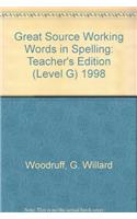 Great Source Working Words in Spelling