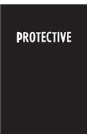 Protective: Simple Blank Lined Notebook Journal