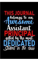 This Journal belongs to an Awesome Assistant Principal