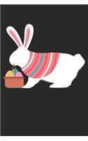 Easter Notebook - Easter Rabbit Journal - Easter Gift for Animal Lover - Rabbit Diary