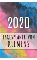 2020 Tagesplaner von Klemens: Personalisierter Kalender für 2020 mit deinem Vornamen