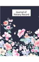 Journal of Notary Record