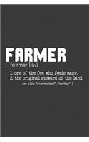 Farmer one of the few who feeds many