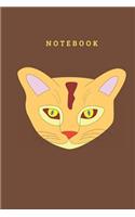Cat Notebook: BLANK LINED NOTEBOOK CAT THEME COVER version 10