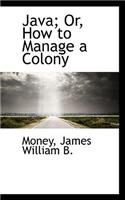 Java; Or, How to Manage a Colony