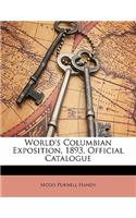 World's Columbian Exposition, 1893, Official Catalogue