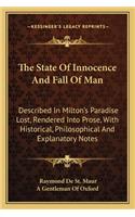 The State Of Innocence And Fall Of Man