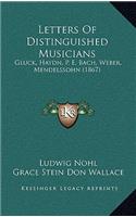 Letters Of Distinguished Musicians