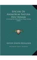 Epicuri De Animorum Natura Doctrinam