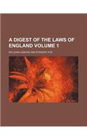 A Digest of the Laws of England Volume 1