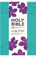 NIV Large Print Single-Column Deluxe Reference Bible