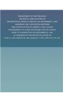 Department of the Treasury Technical Explanation of the Protocol Done at Chelsea on September 21, 2007 Amending the Convention Between the United States of America and Canada: with Respect to Taxes on Income and on Capital Done at Washington on September(English)