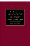 Unified Approach to Contract Interpretation