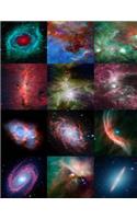 Twelve Years of Spitzer Space Telescope Images. Graph Paper Journal