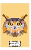 Notebook Journal Dot-grid, Graph, Lined, Blank No Lined Triangles Owls Art: Small Pocket Notebook Journal Diary, (Blank Notebook Journal)