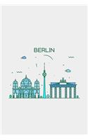 Berlin Minimalist Travel Notebook [Lined] [6x9] [110 pages]